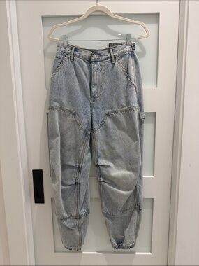 Alexander Wang Light Wash Gray-Blue Denim Jeans